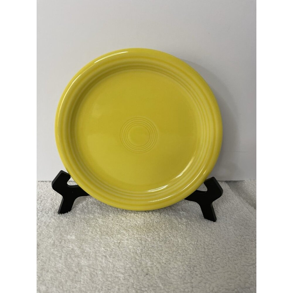 Fiesta Yellow 7 Inch Dessert Plate Mint